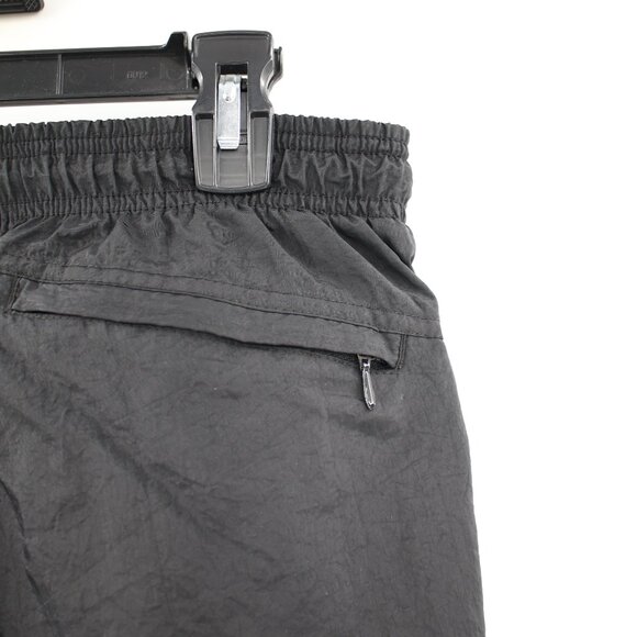 VTG Nike Pants Mens Medium Nylon Athletic Elastic Waist Jogger windbreaker Black - Picture 5 of 13